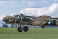 World War II era Boeing B-17 Flying Fortress bomber aircraft Ã¢â¬ÅSally BÃ¢â¬Â G-BEDF Royalty Free Stock Photo